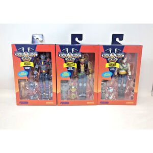 NEW FULL SET 2024 Biker Mice from Mars Vinnie Modo & Throttle Figure Nacelle NIP